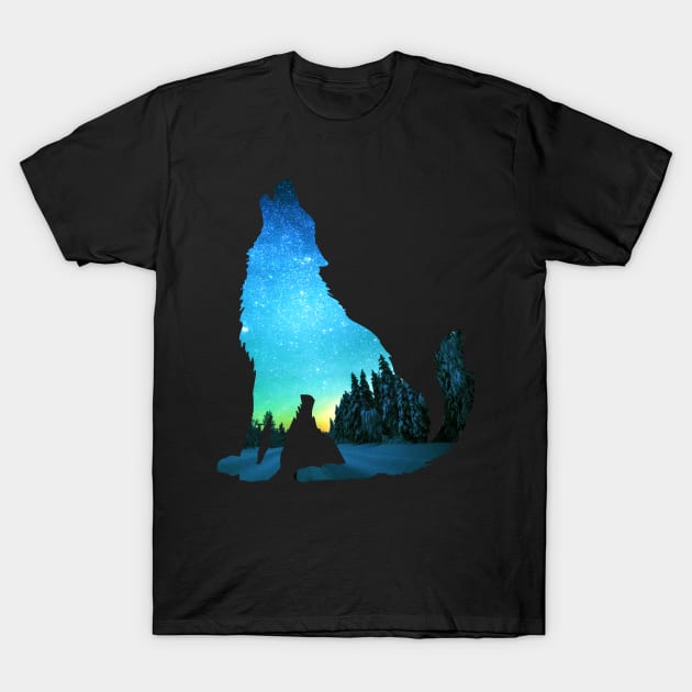 winter wolf T-Shirt by janvimar